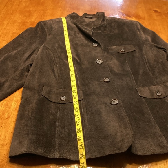 Charter Club Brown Leather Women’s Coat - Picture 5 of 7